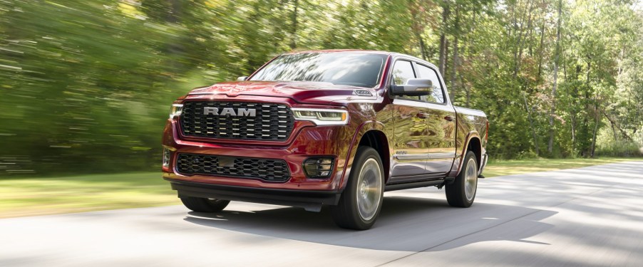 The 2025 Ram 1500 on the roads
