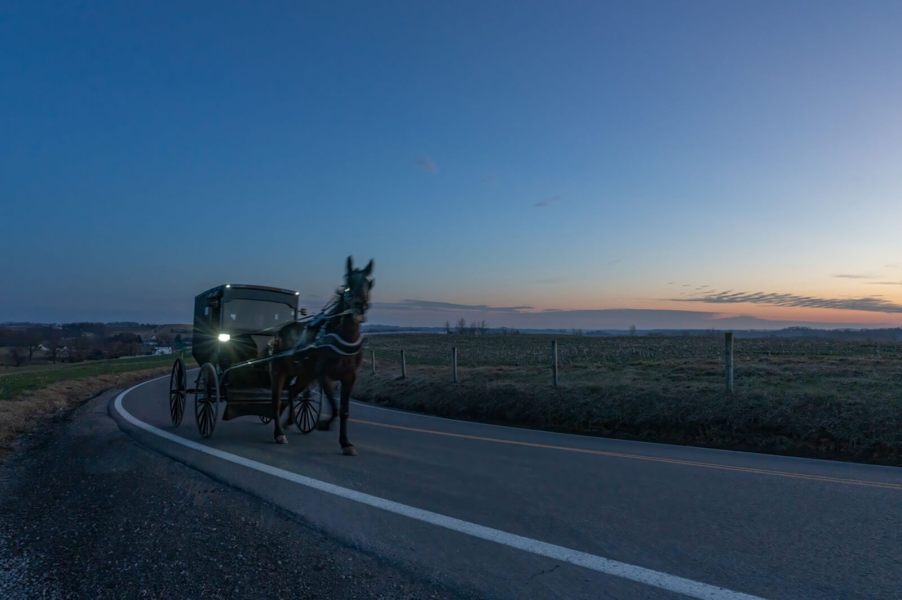 An Amish man in a horse-drawn buggy got a DUI for being drunk in the carriage.