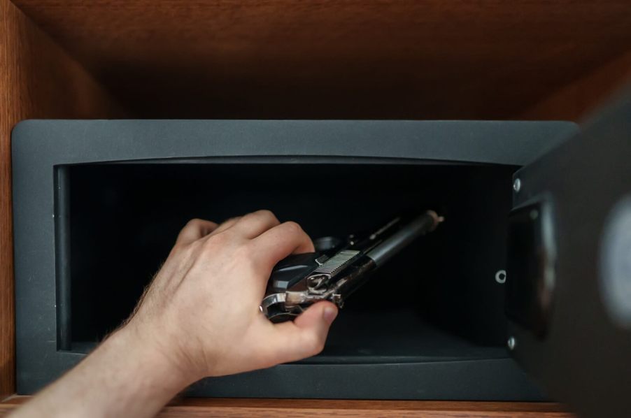 A gun safe is a popular way to secure a gun in a car or home.