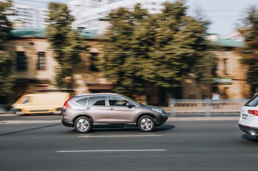 A thief tried to stuff a robot in a Honda CR-V after stealing the device.