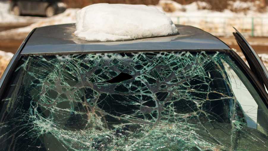 One woman in Missouri recently had her Jeep windshield smashed in while she was out driving in the snow.