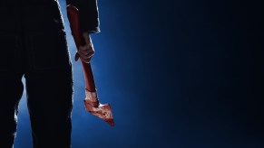 A man holding a hatchet