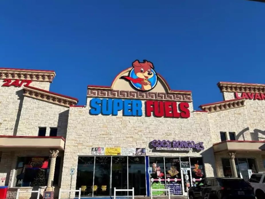 A Super Fuels gas station