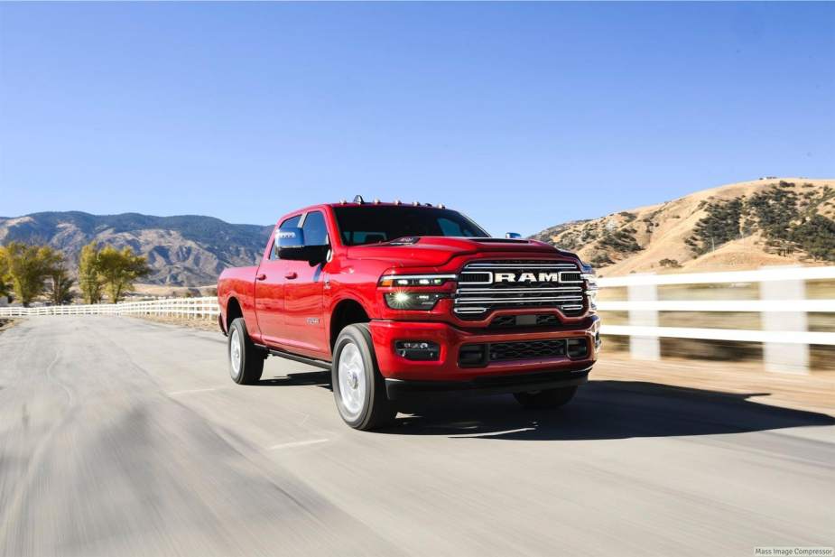 The 2025 Ram HD 2500 on the road