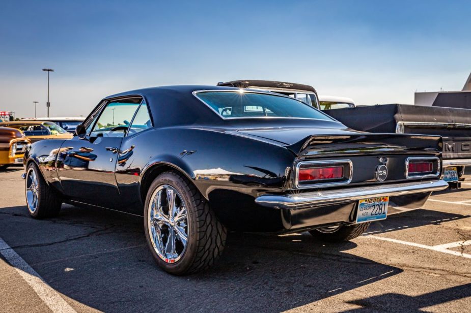 A 1967 Chevrolet Camaro SS hard top at a local car show