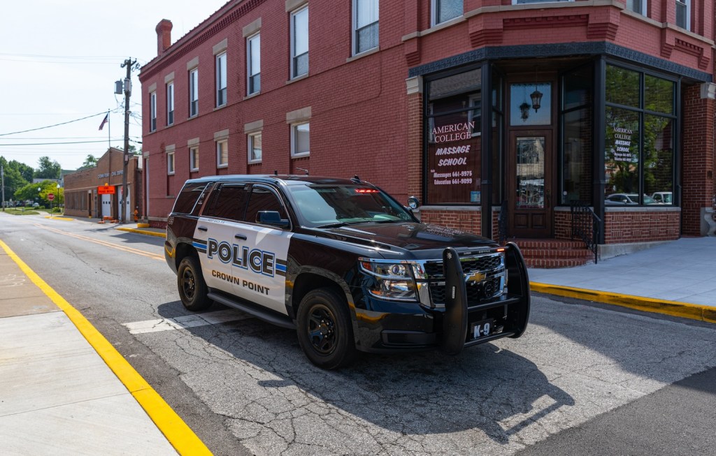 A police inceptor in the city