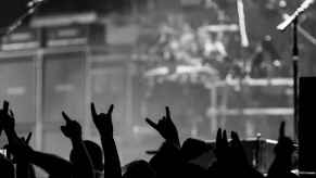 A crowd enjoying a heavy metal