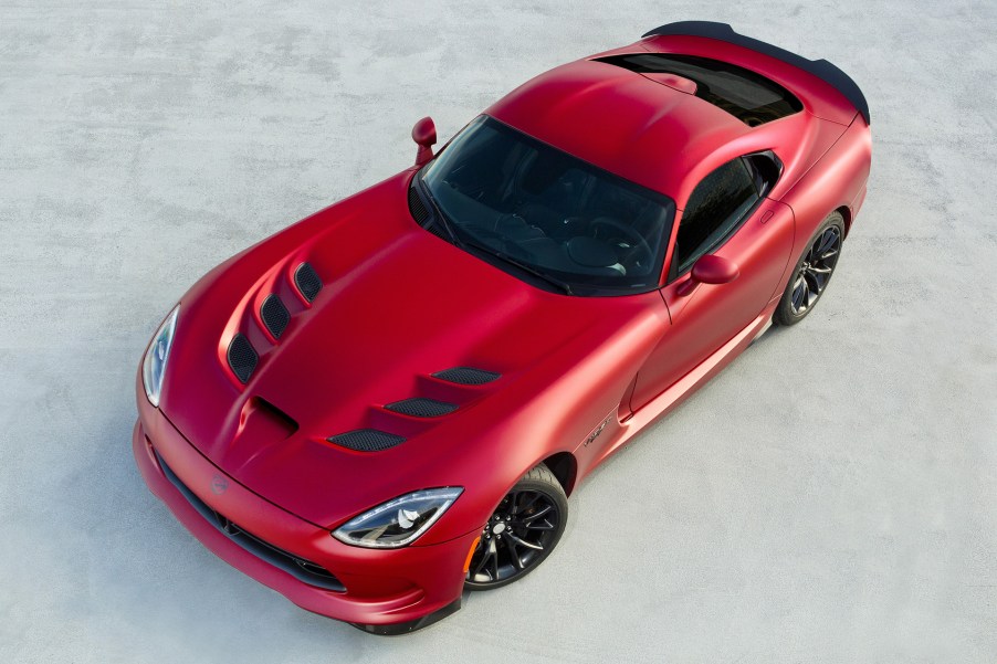 The 2017 Dodge Viper on pavement