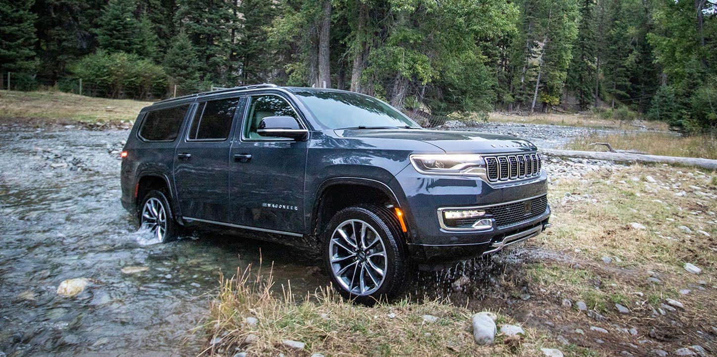 The 2025 Jeep Wagoneer fording water