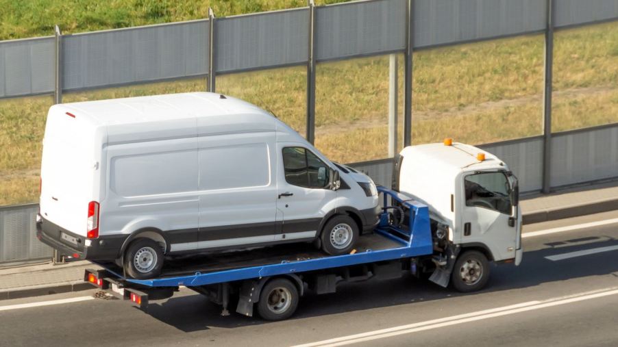 A Wyoming tow truck driver got his vehicle stuck on a cliff after making a pretty drastic mistake and now they can't get it down.