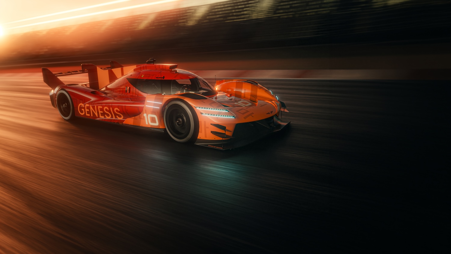 The GMR-001 Hypercar on the track