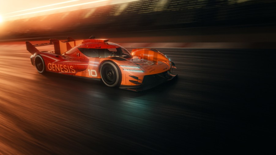 The GMR-001 Hypercar on the track