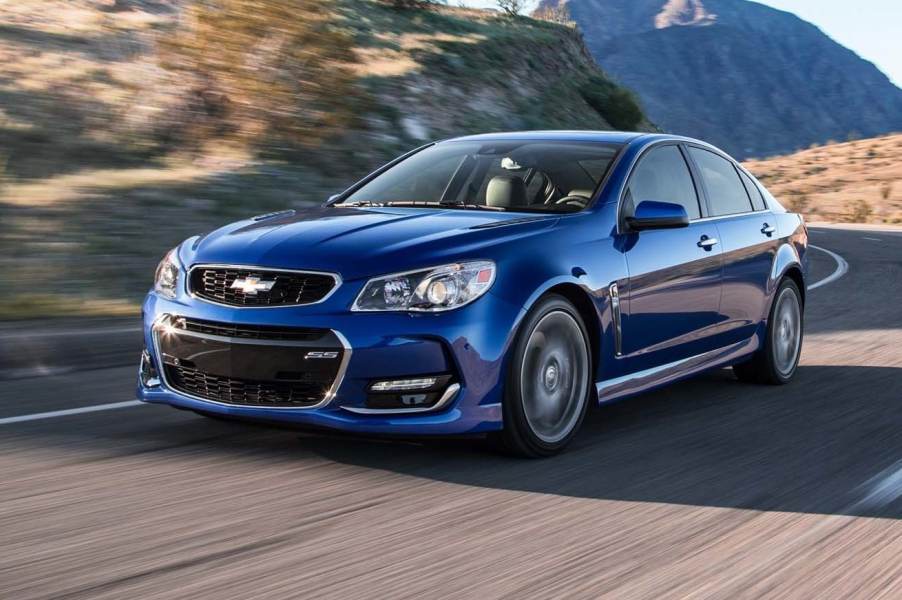 A 2017 Chevy SS on the road