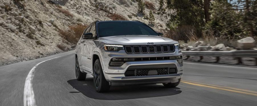 The 2025 Jeep Compass on the road
