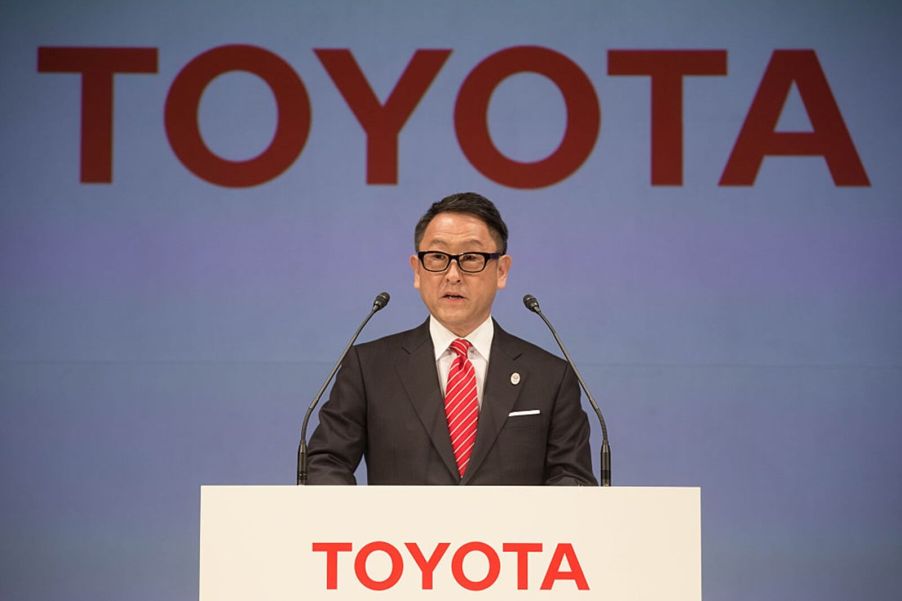 Akio Toyoda, a chairman and former CEO with Toyota, proposed buying a parts supplier, Toyota Industries.