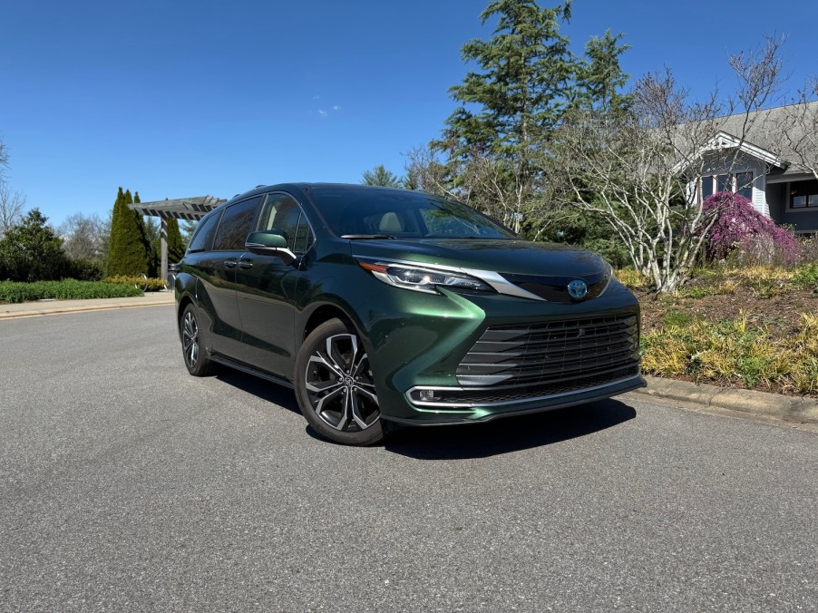 The 2025 Toyota Sienna at the park