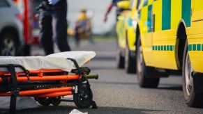 Paramedics respond to car crash after Jamarion Jackson's attempted carjacking