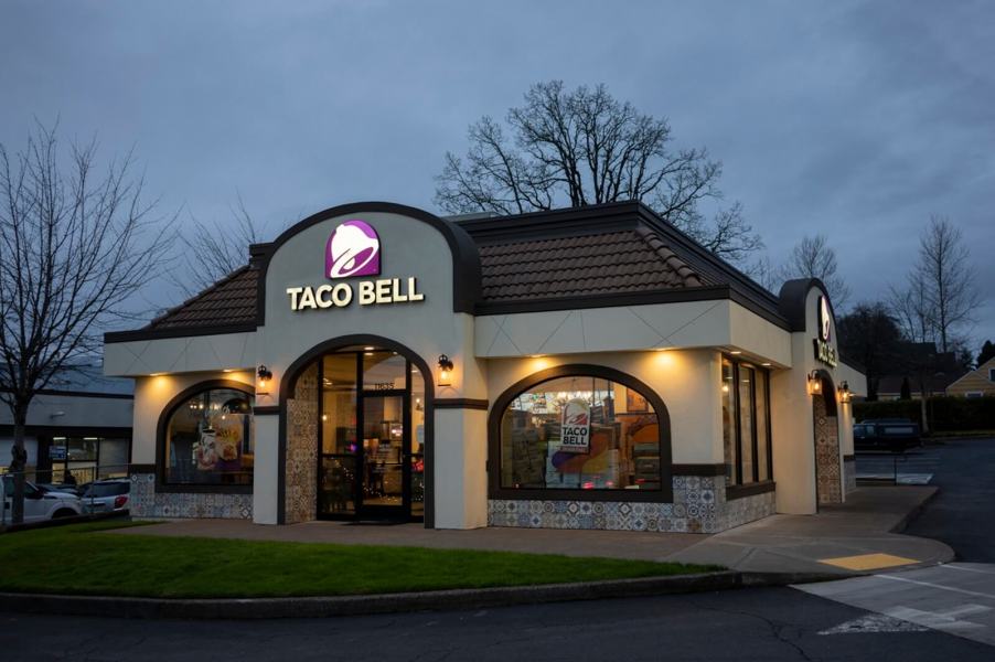 A Taco Bell restaurant, like the one where a Florida man got a DUI.