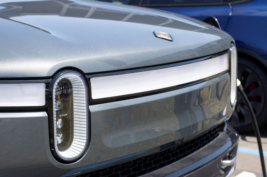 The front end of a Rivian R1T