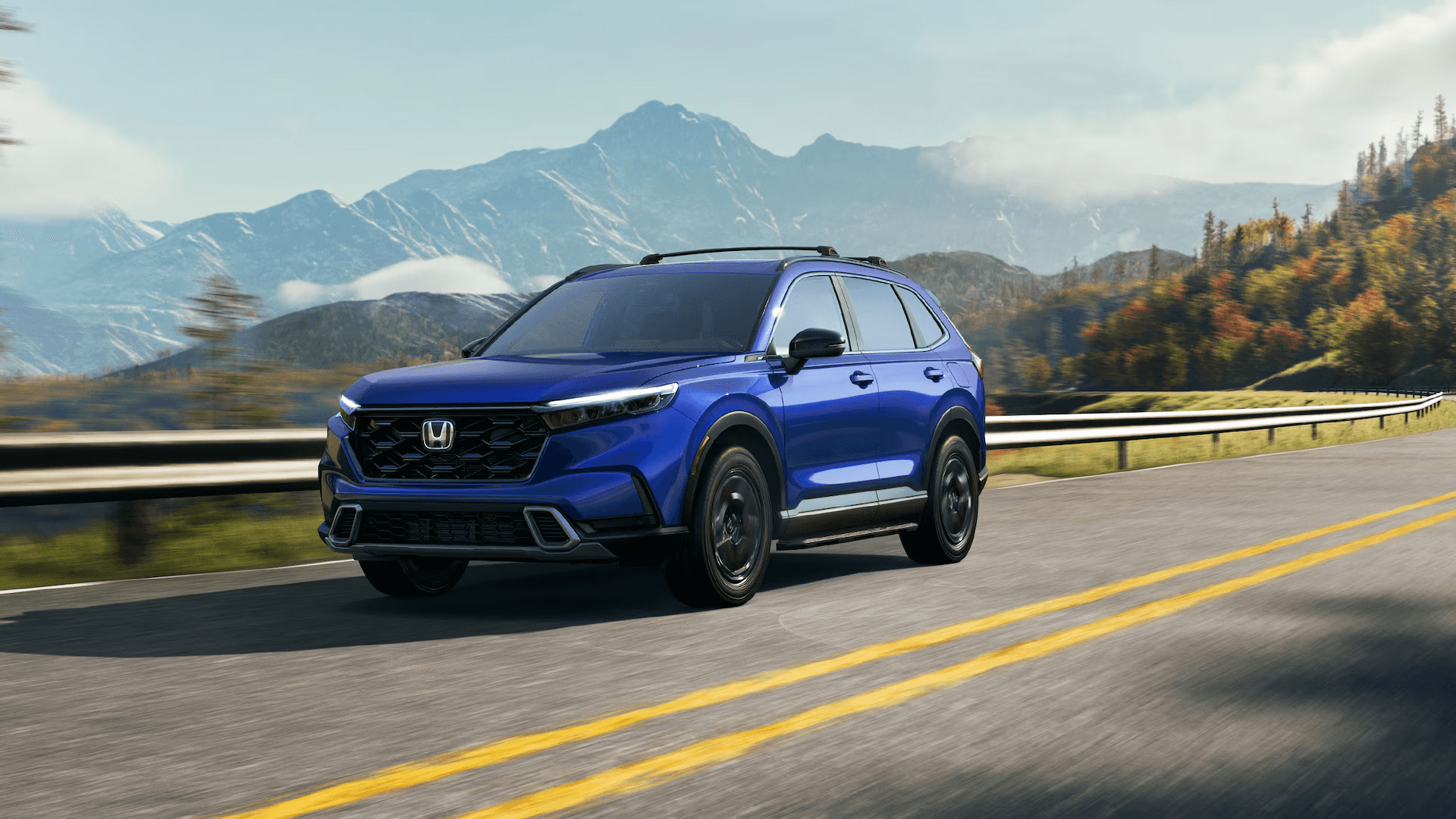 The 2025 Honda CR-V on the road