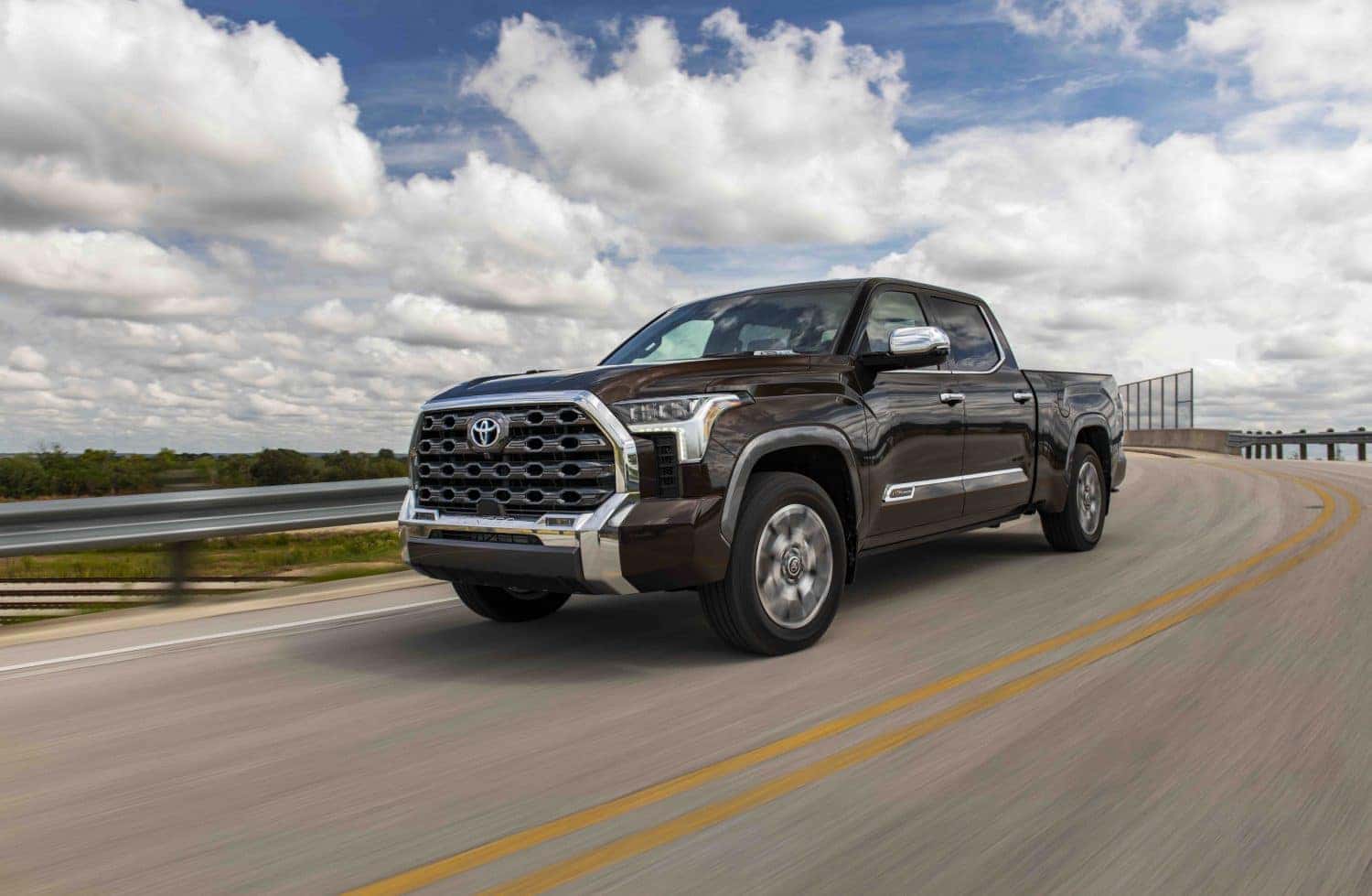 The 2025 Toyota Tundra on the road