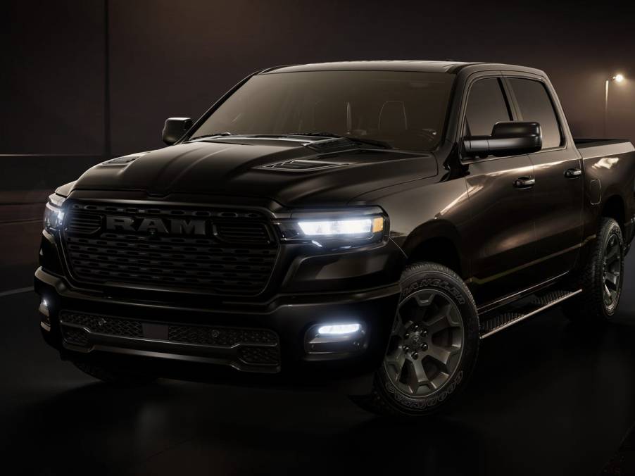 The 2026 Ram 1500 Express on a dark background