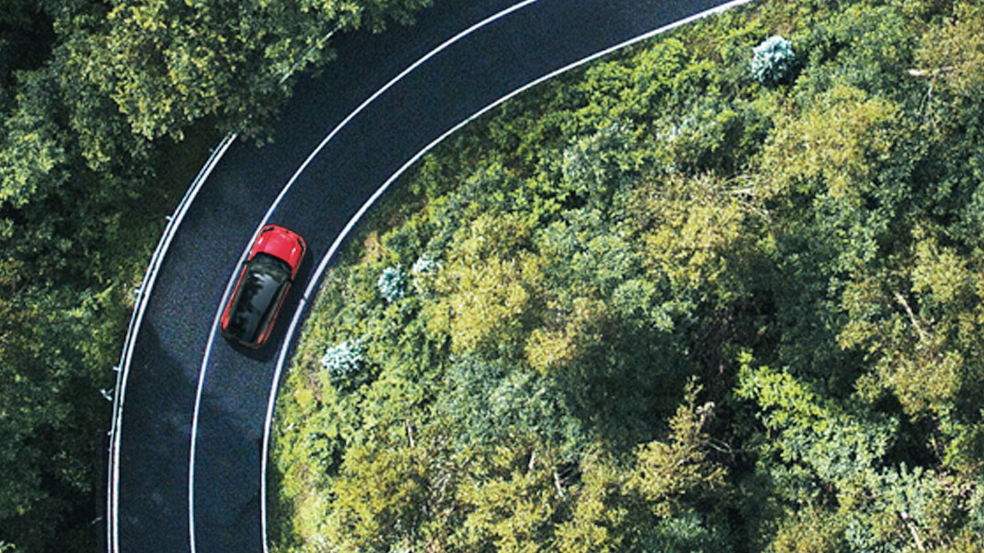 The 2026 Toyota RAV4 on a road