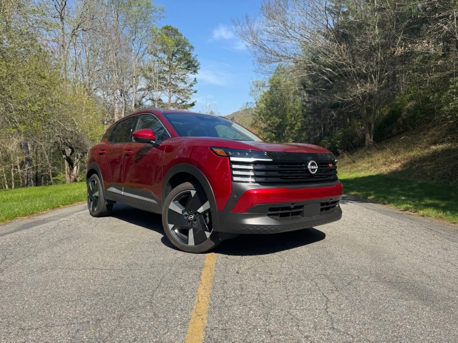 The 2025 Nissan Kicks on the road