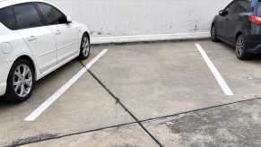 An empty parking spot