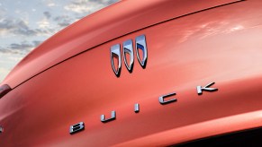 The rear badge of the 2024 Buick Envista ST in close view