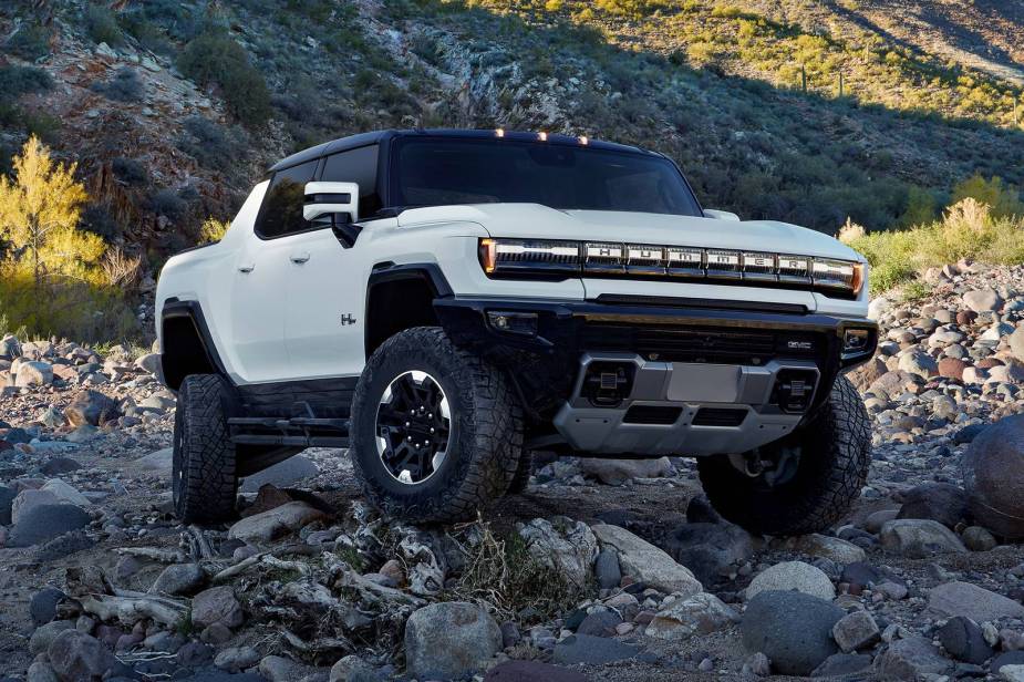 The 2025 GMC Hummer EV off-roading