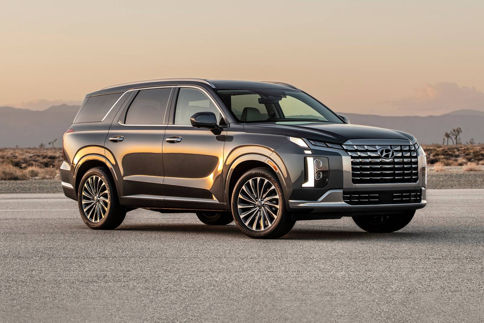 The 2025 Hyundai Palisade on the pavement