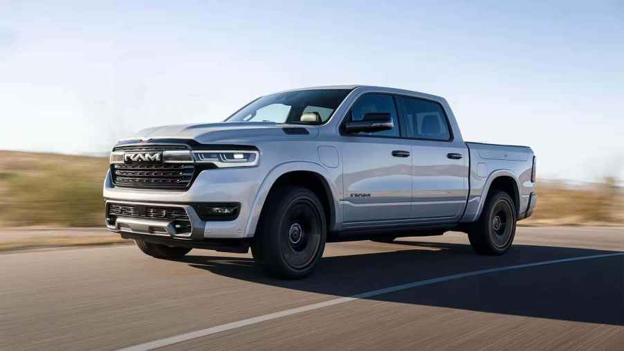 The 2025 Ram 1500 on the road