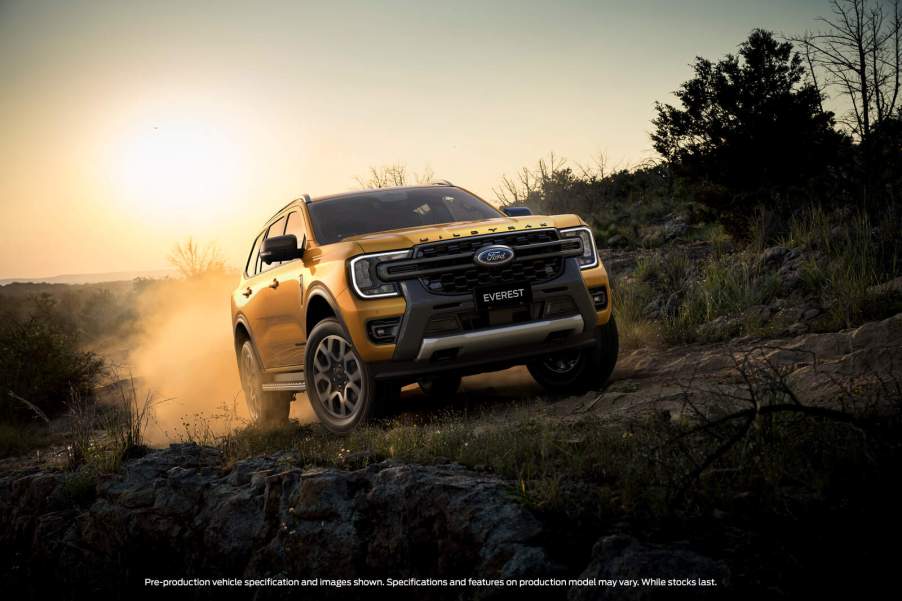 The Ford Everest Wildtrak SUV available in Australia