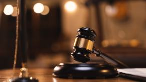 A court gavel after the conviction of a hit-and-run driver for killing five people.