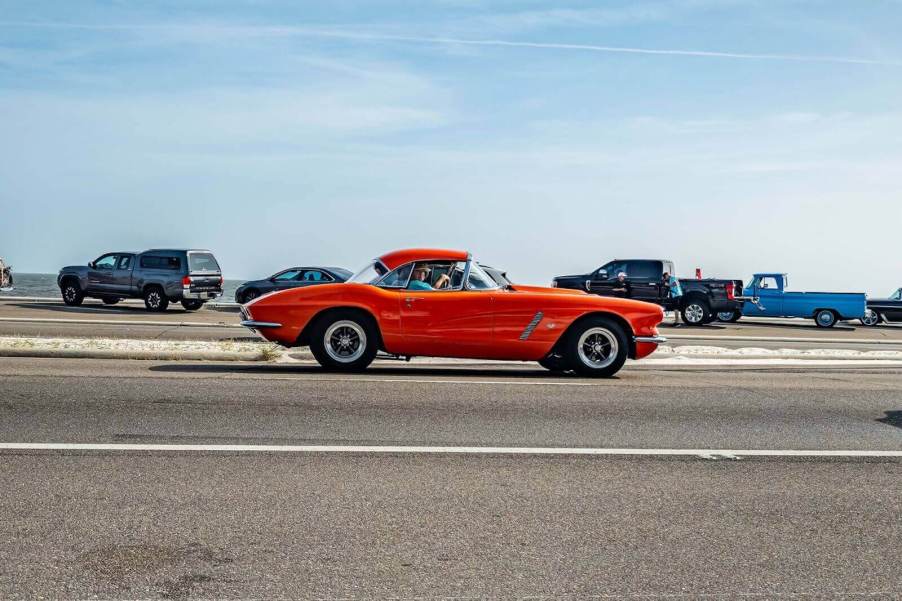 A red 1960s Chevrolet Corvette C1, like the one that a Florida car owner sued a Texas couple over.