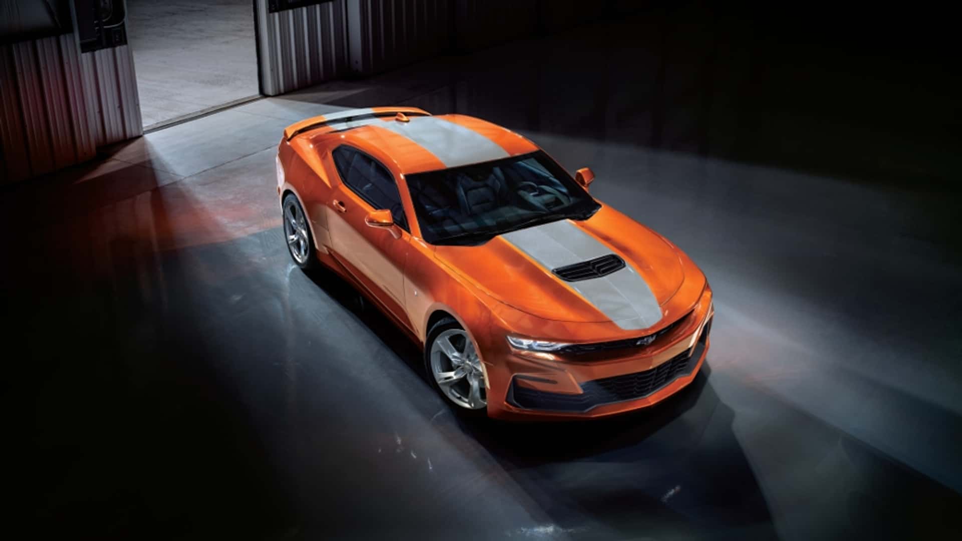 The 2024 Chevy Camaro on display