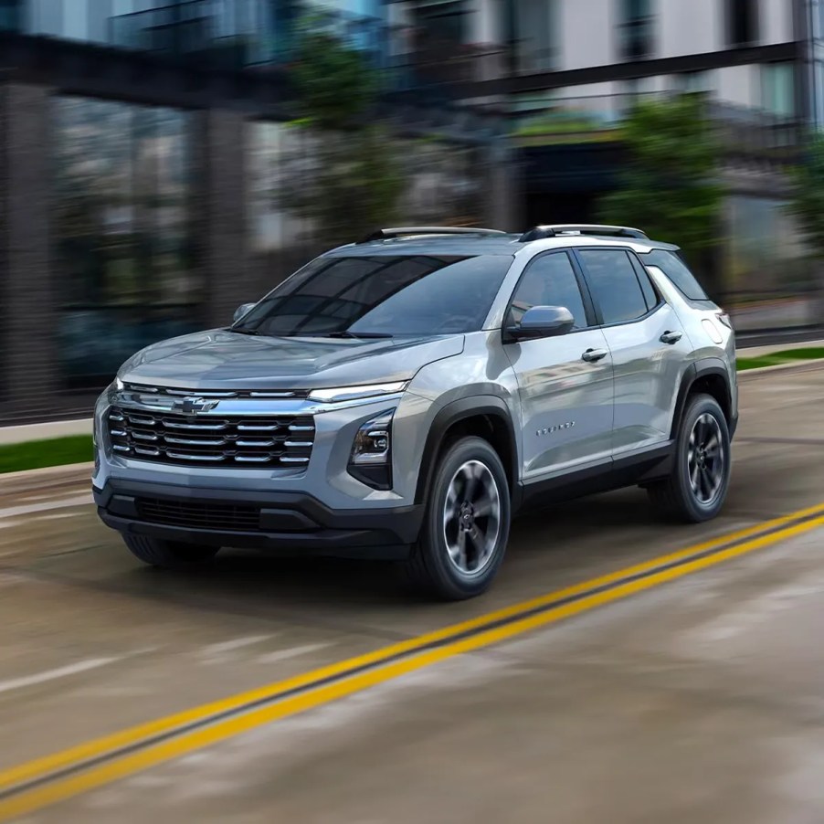 The 2025 Chevy Equinox on the road