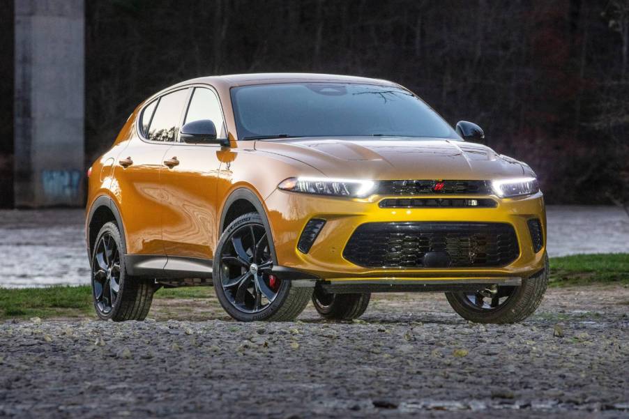The 2025 Dodge Hornet in the city