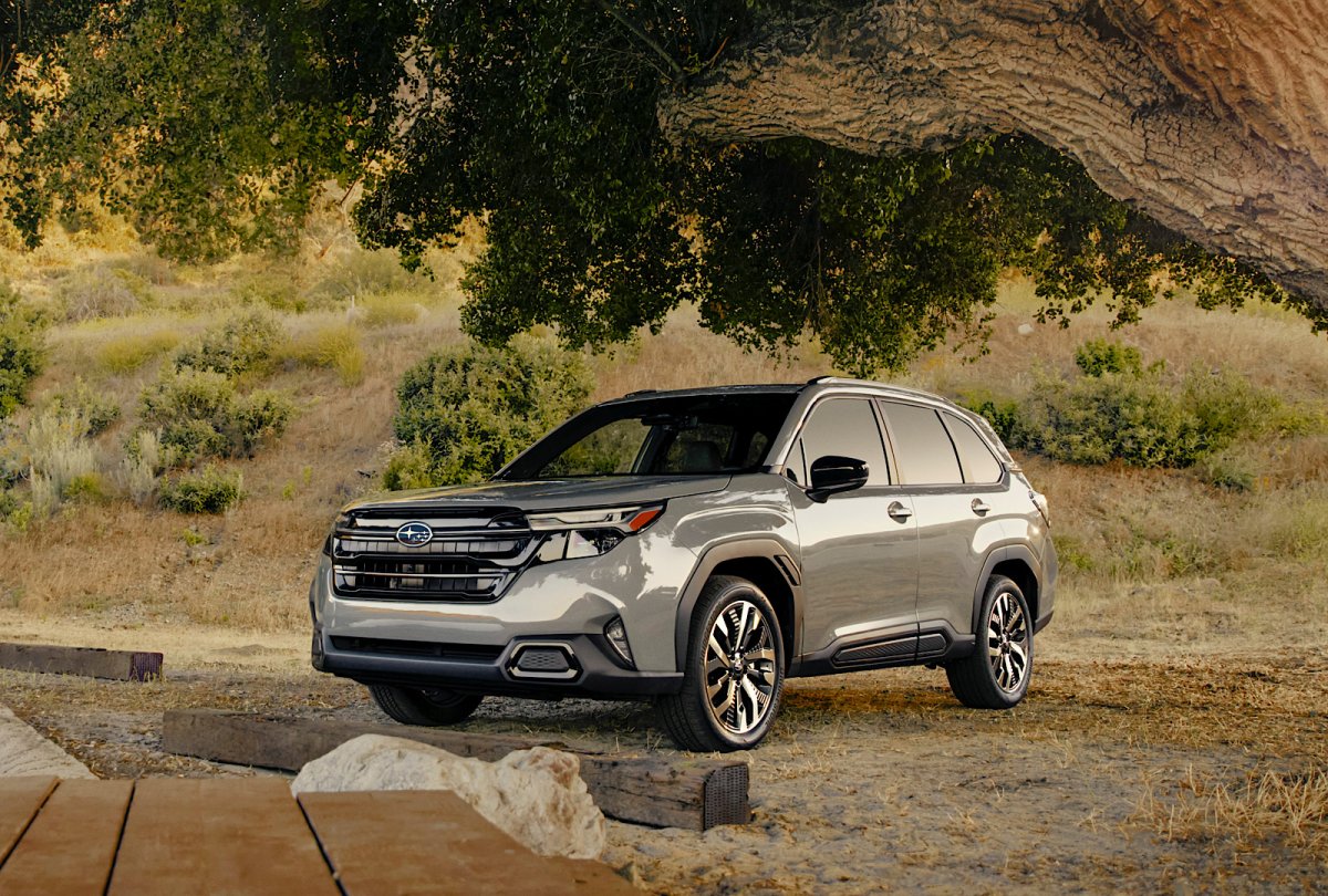 The 2025 Subaru Forester in a park