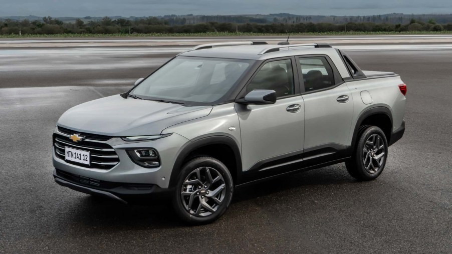 The 2026 Chevy Montana on the road