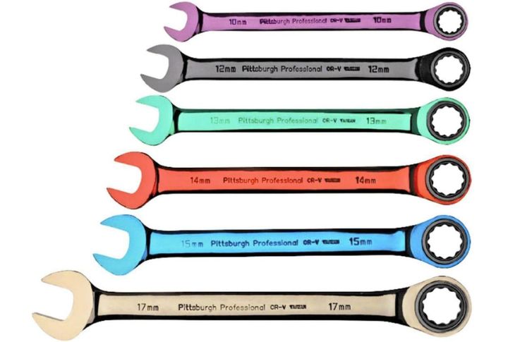 Pittsburgh Pro Reversible Ratcheting Wrench Set
