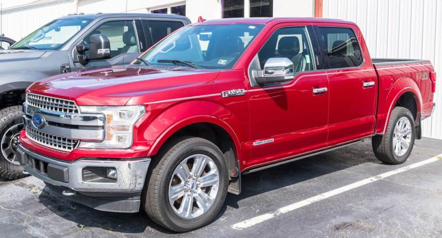 A red Ford F-150 like the one that landed a Florida man behind bars.