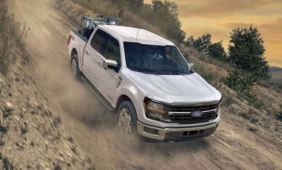 A Ford F-150 hybrid, a vehicle that Ford Motor Company is recalling as part of its record year.