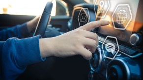 Ford's infotainment screen lighting up in "snitch mode" when vehicle telematics are tampered with.