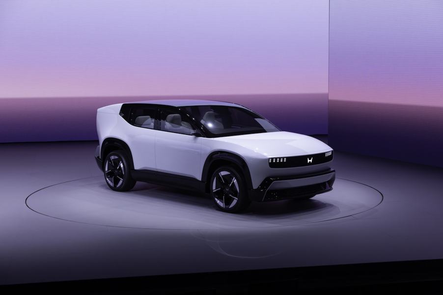 The Honda 0 Concept on stage at CES