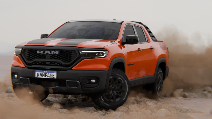 The Ram Rampage Rebel Ignition off-roading