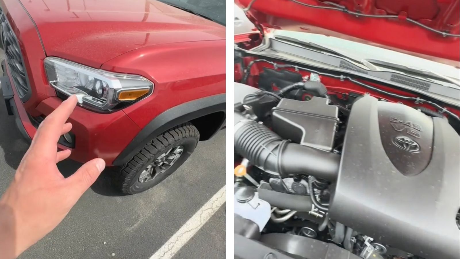 A used Toyota Tacoma at the lot