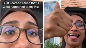 A Kia owner explaining how her car rusted after sitting for 3 weeks