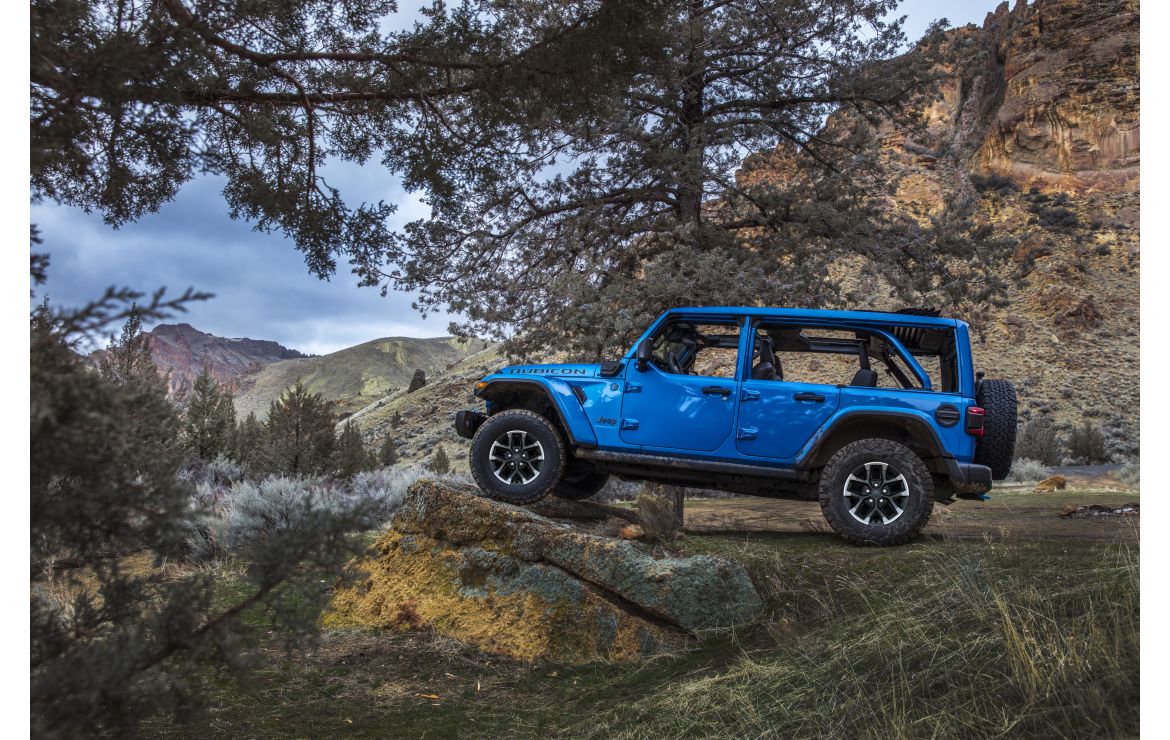 The 2025 Jeep Wrangler off-roading